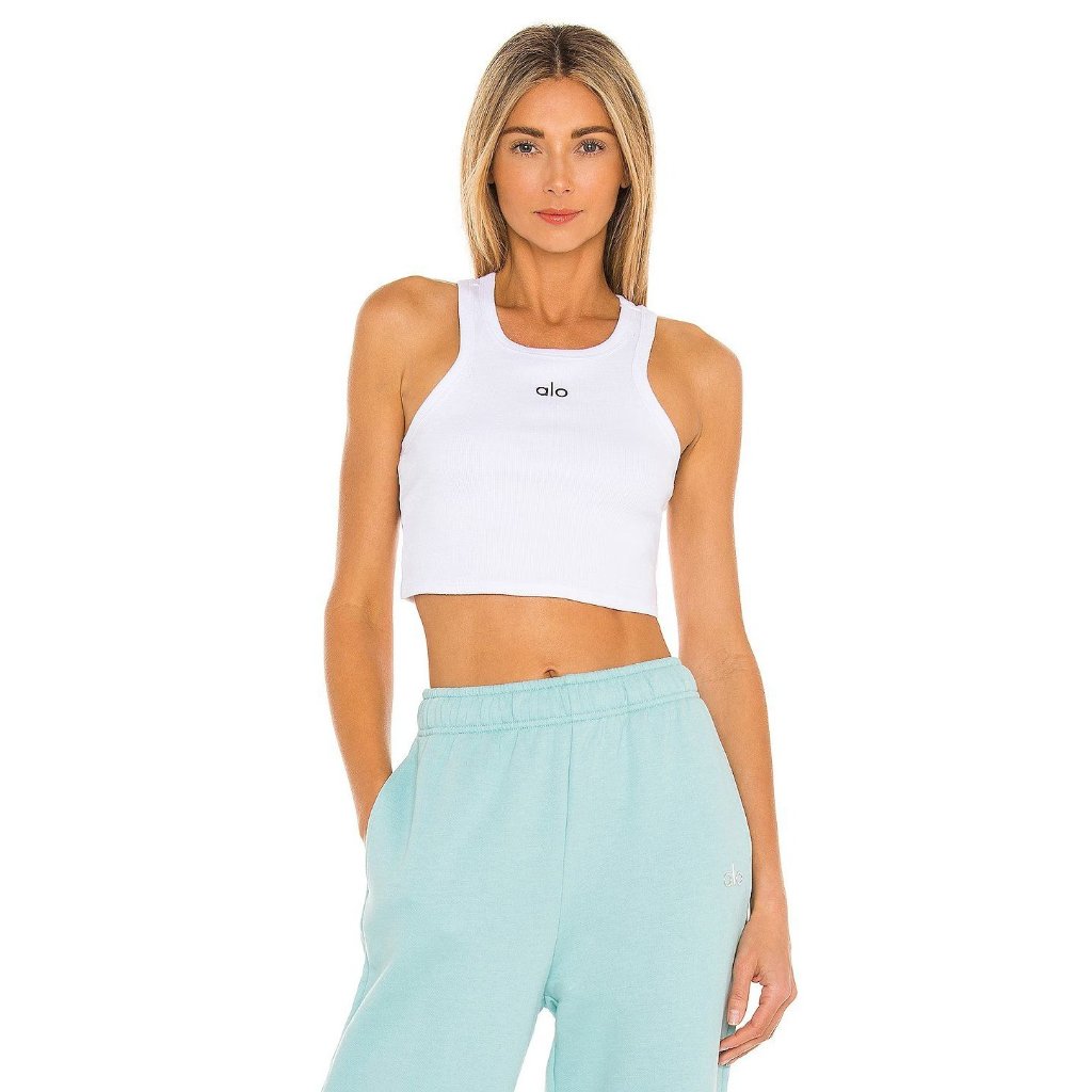 ALO Yoga | Tops | Alo Yoga Aspire Tank In White Black Small